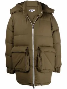 Пуховик на молнии Sunnei, зеленый