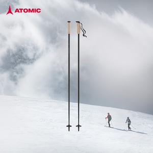Atomic Горнолыжные палки 4-star full mountain carbon/aluminum черные - 4-star carbon poles AMT carbon aj50057 130см
