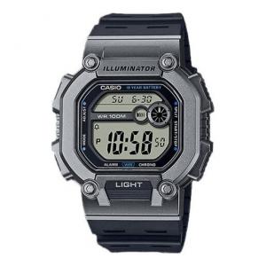 Часы CASIO Sport Fashion Square Waterproof Sports Mens Black Digital, черный