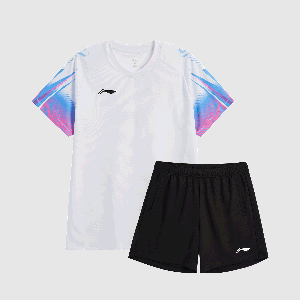 Повседневная спортивная одежда Li Ning, унисекс, standard белый top+черный pants