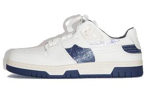 Кеды, скейтборд обувь женская низкая белый/синий Acne Studios