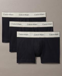 Мужские хлопковые трусы Heritage (комплект из 3 штук) Calvin Klein, Black/Black/Black