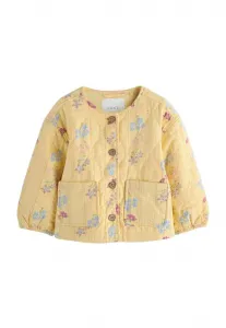 Легкая стеганая куртка с принтом, стандартного кроя. Next, Yellow