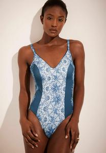 Купальник REGULAR FIT - TUMMY CONTROL PLUNGE Mint Velvet, синий