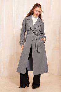 Шерстяной тренч Friends Like These, серый