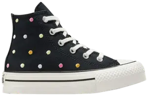Кроссовки Converse Chuck Taylor All Star Lift Platform High PS 'Embroidered Polka Dots', черный