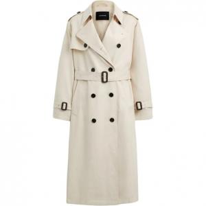 COACH Кремовое женское пальто тренч, Cream