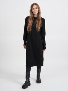 Длинное платье Vila Langarm Midi Strick Loose Fit Pullover VIRIL, черный
