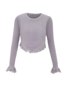 Женский свитер в цвете серый меланж myMo