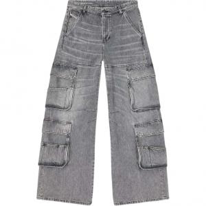 Расслабленные джинсы 1996 d sire DIESEL, светло-серый