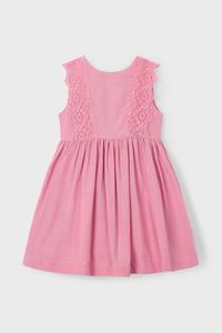 Платье из льняной смеси для детей Mayoral, розовый