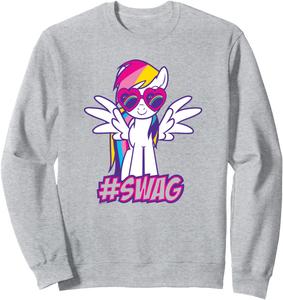 Толстовка с изображением Радужной Дэш из мультфильма «Мой маленький пони: Дружба - это волшебство», синяя My Little Pony