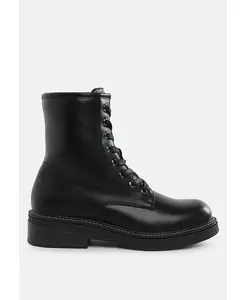 Ботинки Clover на шнуровке из искусственной кожи London Rag, черный