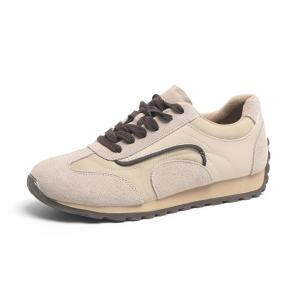 Женские повседневные низкие кроссовки O.L устойчивые к истиранию, коричневые