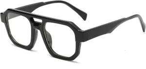 Женские солнцезащитные очки Melrose Y2K Punk, маленькие, винтажные, черные, с защитой от УФ-излучения UV400, для вождения, модель 3529, Black Clear