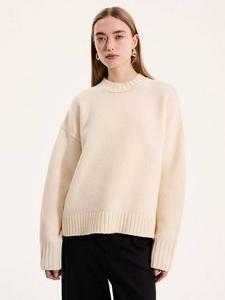 Джемпер с напуском от клементины OMNES, кремовый