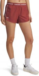 Женские шорты Under Armour Tech Play Up, (688) Cinna Red/White