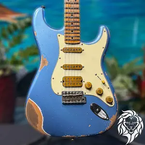 WildCat Эксклюзив Fender Custom Shop Alley Cat Strat «Vintage» Супер состаренный Lake Placid Blue R132560