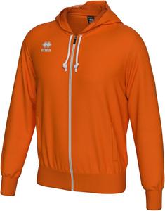 Худи ERREA на молнии, унисекс JACOB, капюшон на сетчатой подкладке, карман-кенгуру, ребристые рукава, ребристый низ, оранжевый