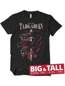 Футболка House Targaryen Big & Tall T-Shirt Game of Thrones, черный