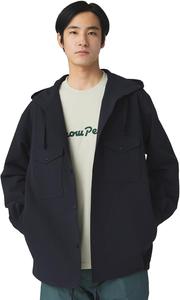 Футболка с капюшоном Snow Peak SH-25AU006 Easy Cloth с длинным рукавом, мужская и женская, темно-синий