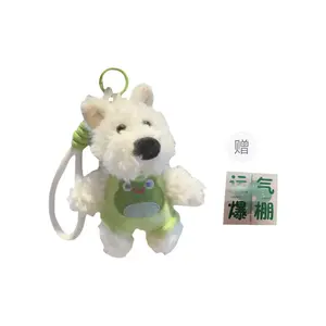 Очаровательный вест хайленд уайт терьер в одежде плюшевый кулон 11см высота Handsome