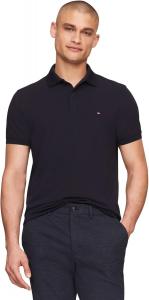 Мужские рубашки поло с короткими рукавами Tommy Hilfiger классического кроя из эластичного органического хлопка пике, Desert Sky