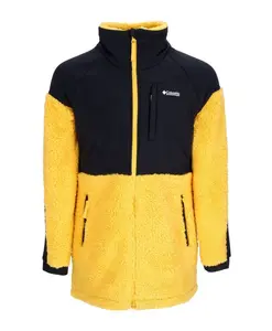 Куртка из овчины и искусственного меха с карманами на молнии. Columbia, мультиколор