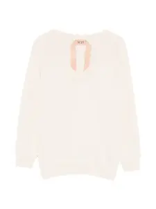 Топ с v-образным вырезом Nº21, нейтральный