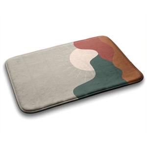 Коврик для ванной Tulup Sonnenaufgang, 90x1x90 см, бежевый