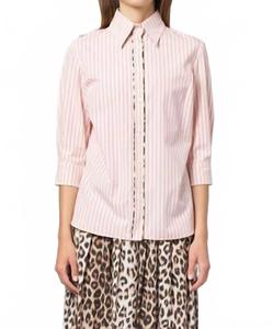 Топ Emmanuelle с полосками в розовом цвете LA PRESTIC OUISTON