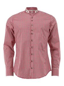 Традиционная рубашка Прабу средне-красного цвета OS-Trachten