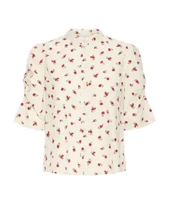 Блузка с узором из цветов герани Ichi, мультиколор