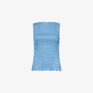 Топ Amy Lynn без рукавов с защипами, синий