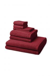 Набор махровых полотенец Ross Vita, 8 штук, бордовый