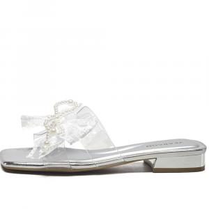 YEARCON Серебряные женские противоскользящие тапочки устойчивые к истиранию, цвет Silver