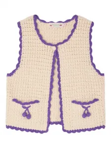 Жилет Laila с зубчатым краем Bonpoint, белый