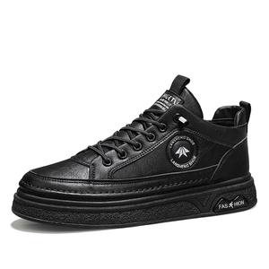 TONYBEAR Скользоустойчивые водонепроницаемые мужские скейтерские кеды низкие черные, цвет Black