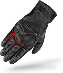 Мотоциклетные перчатки SHIMA HERO GLV, мужские, кожаные, короткие, летние, защитные, для использования с сенсорными экранами, городские, вентилируемые, усиленные, перфорированные, легкие (мужские, красные, 4XL), Men's/Red