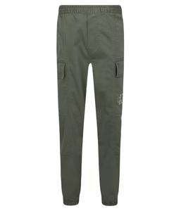 Брюки карго детский Calvin Klein Jeans с монограммой, зеленый
