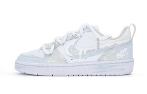 Детские кроссовки для скейтбординга Court Borough2 Low 2 Low Top для подростков Nike, синий