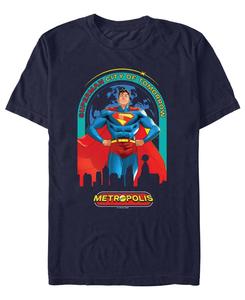 Мужская футболка с графическим принтом Супермен 2025 Fifth Sun, Navy