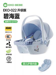 Детская коляска-автокресло для новорожденных, переносная люлька для сна [улучшенная версия] Bihai Blue (с внутренним вкладышем для поддержки позвоночника) Cybex
