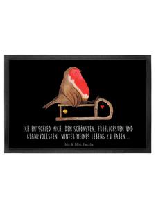 Коврик для ног Mr. & Mrs. Panda, черный