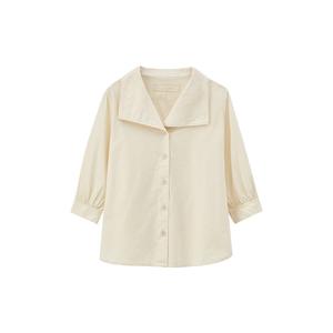 Рубашка женская Muji Idee с рукавом три четверти, красный