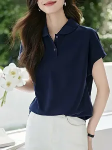 Элегантная рубашка с воротником Doux Belle, цвет Navy