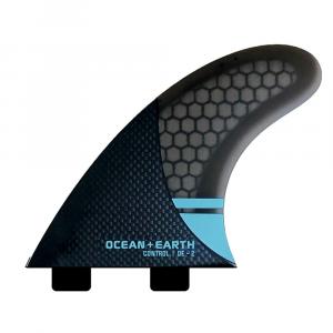 Киль для серфинга Ocean & Earth OE2 Control Dual Tab, серебряный