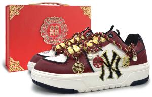 MLB Кроссовки для скейтбординга Chunky Liner SIN3A Winged Bird, износостойкие, низкие, унисекс, красно-золотые