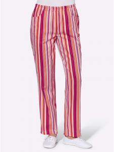 Брюки-карго в абрикосовую и красную полоску WITT WEIDEN