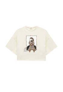Футболка Koton Print T-shirt, Beige